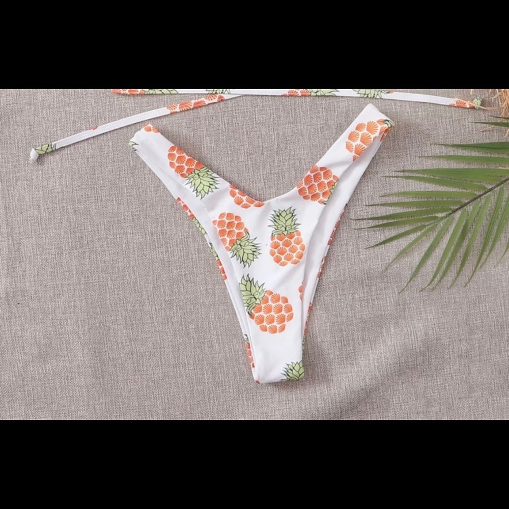 NWT Shein: Size Large Pineapple Cheeky Bikini Set - Picture 5 of 14